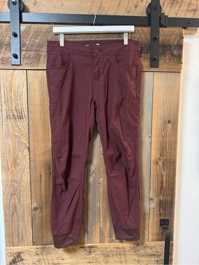 PrAna Maroon Cargo Jogger Pants